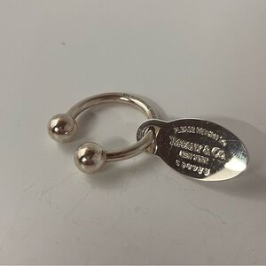 Tiffany & Co. Silver Tag Open Ring